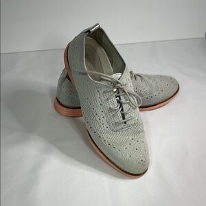 Cole Haan Gray and Pink Flats with Sophisticated Style